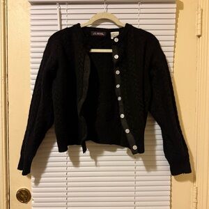 J.G. Hook Black Women's Cardigan Sweater